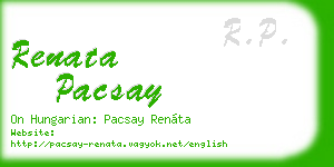 renata pacsay business card